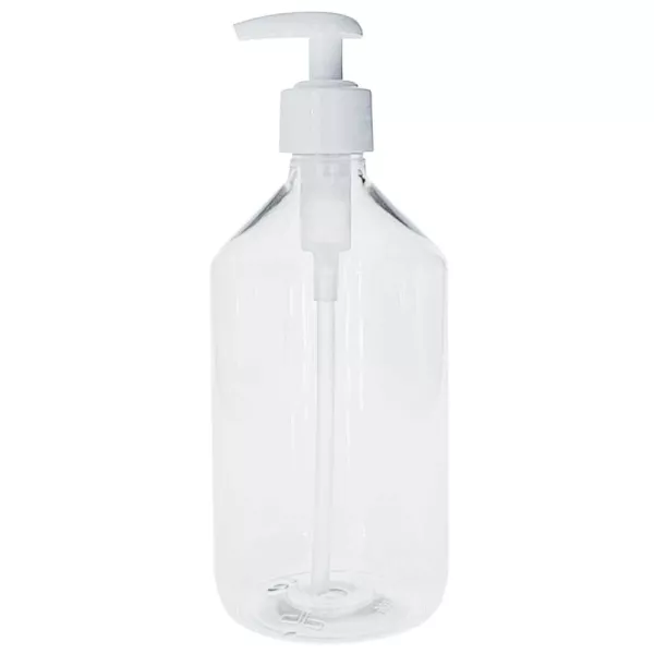 PET bottle cristal 500 ml + soap or lotion pomp