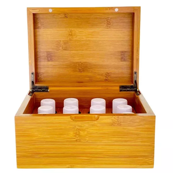 Bambus - Holz Schachtel für ätherische Öle - klein